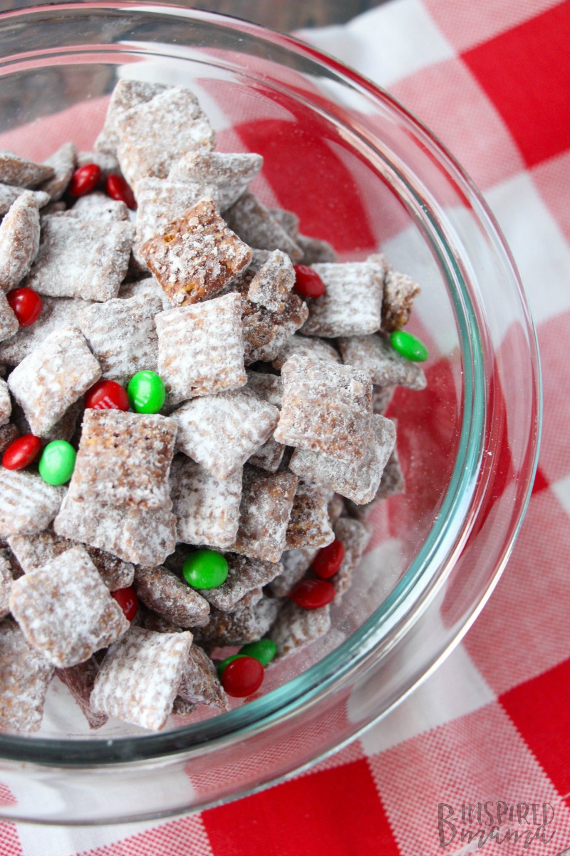 A super easy Christmas Muddy Buddies Recipe - Your Kids Will Remember Forever - at B-Inspired Mama