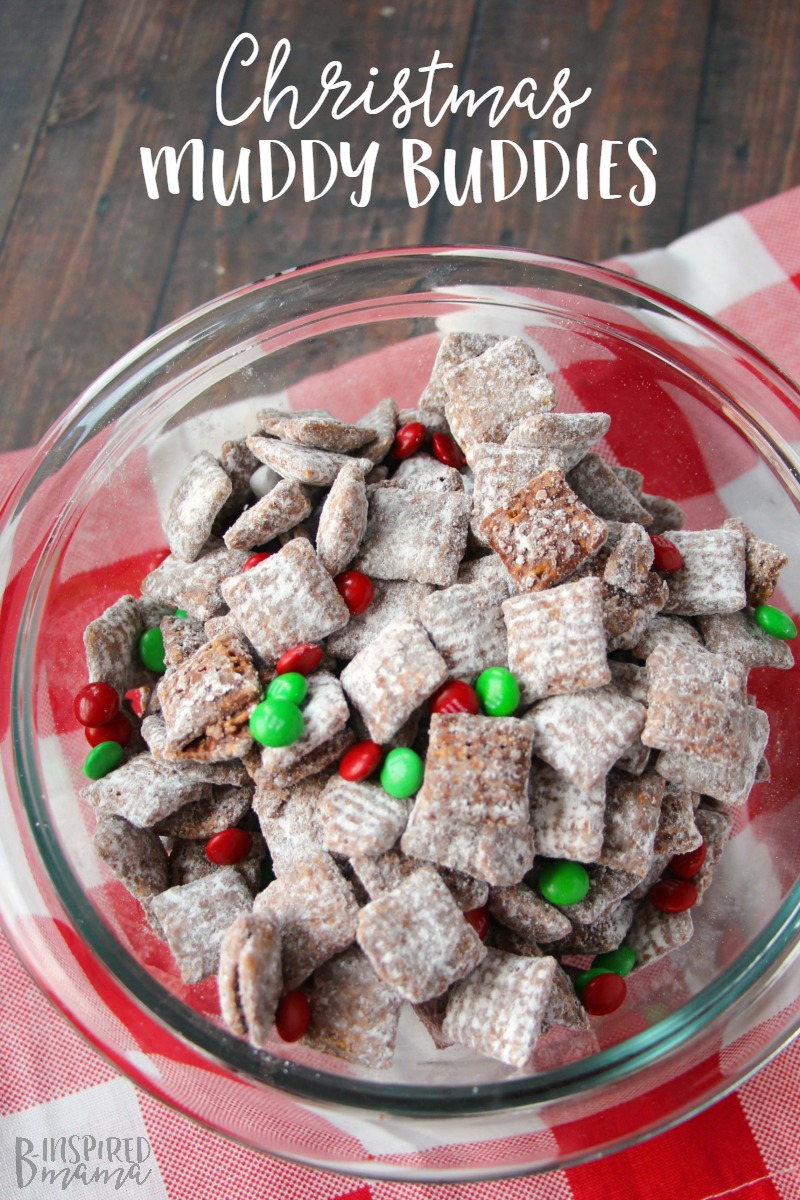 An easy Christmas Muddy Buddies Recipe - Your Kids Will Remember Forever - at B-Inspired Mama