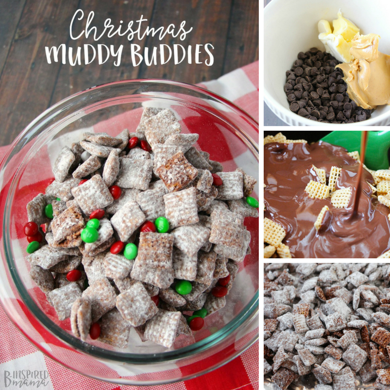 Christmas Muddy Buddies Recipe - the Kids Will Remember Forever - at B-Inspired Mama