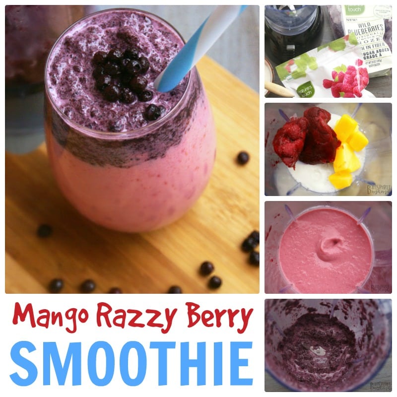 Mango Razzy Berry Kids Fruit Smoothie at B-Inspired Mama