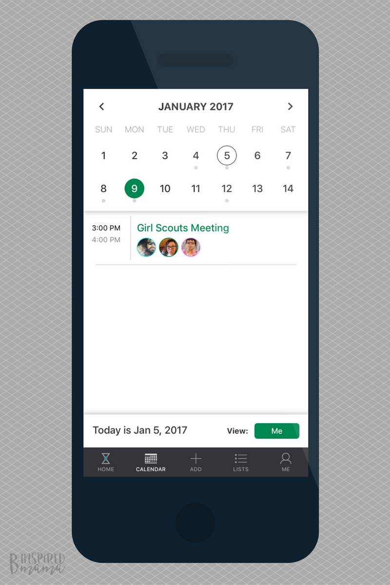 Our new favorite Family Calendar App - at B-Inspired Mama
