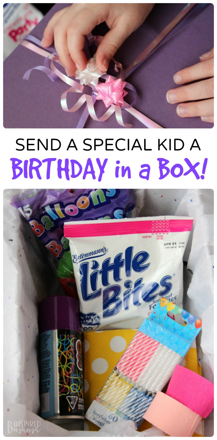 A Birthday in a Box - Perfect to send to that special child you can't see on her Birthday