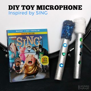 Easy DIY Kids Microphone Toy - Inspired by the Movie SING - Perfect for kids imaginative play and for encouraging a love of music and dance