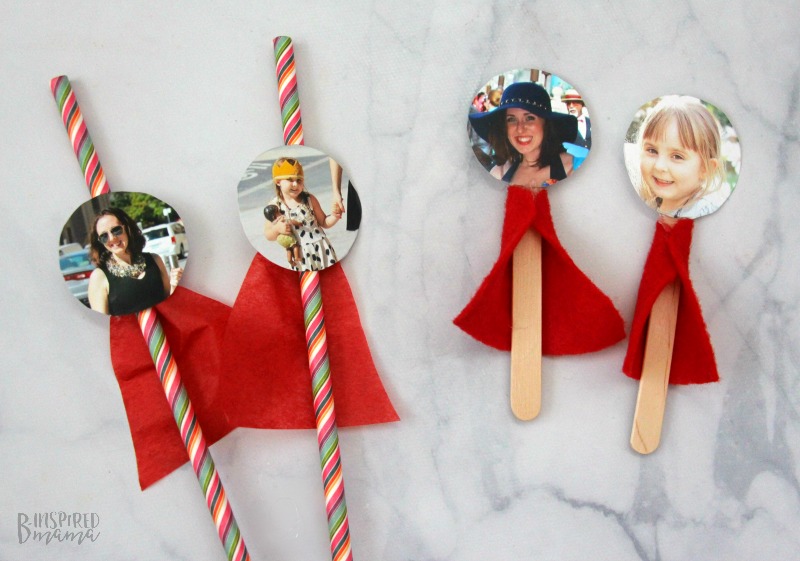 Silly Family Superhero Straw Craft and Puppet Craft - A fun family time craft the kids will love!