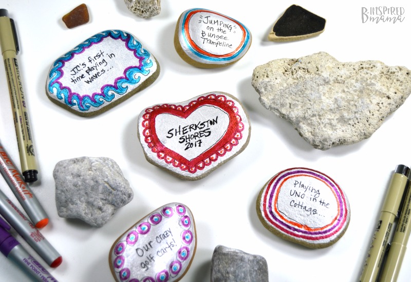 Family Vacation Memory Painted Stones - Perfect for preserving all the fun family vacation memories