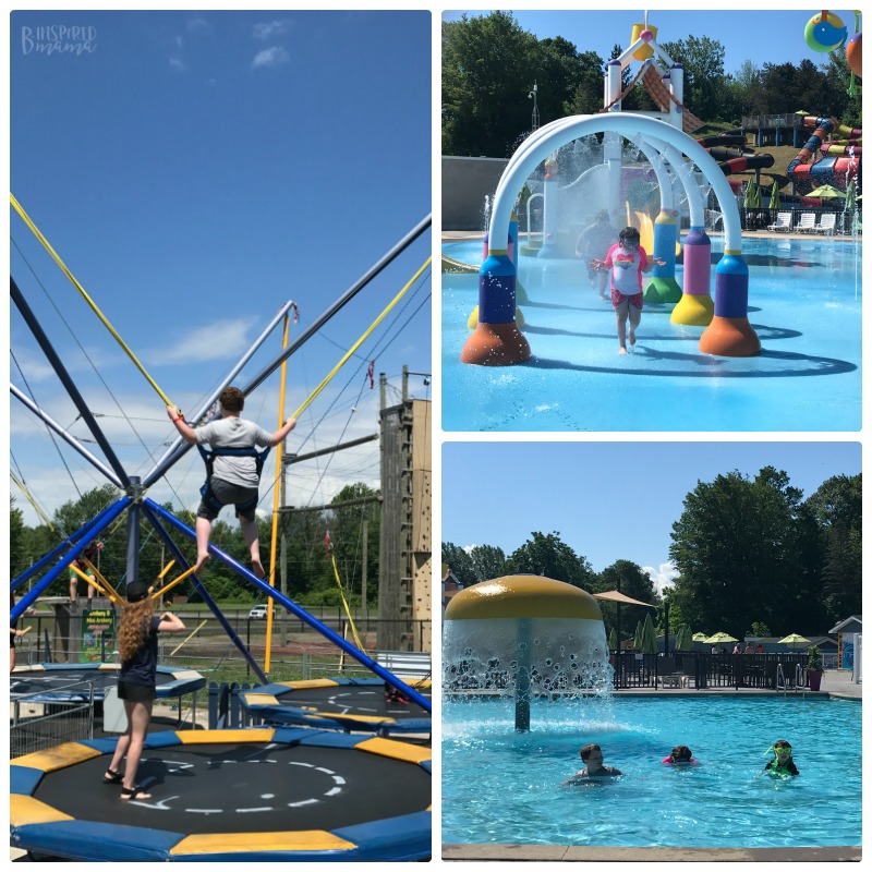 Our Sherkston Shores Vacation Memories - Having Fun at the Pool and the Trampoline