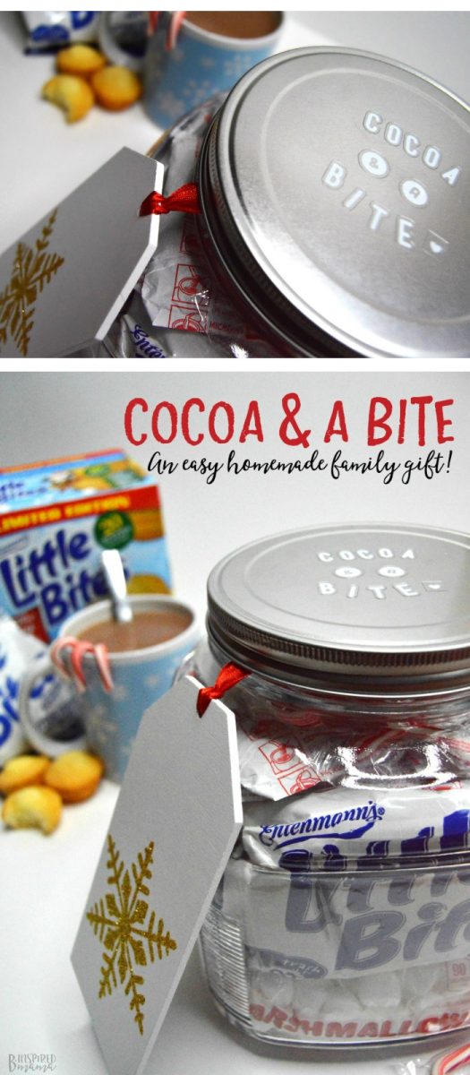 Cocoa and a Bite - An Easy-Peasy DIY Hot Chocolate Jar Gift any Family will Love - B-Inspired Mama