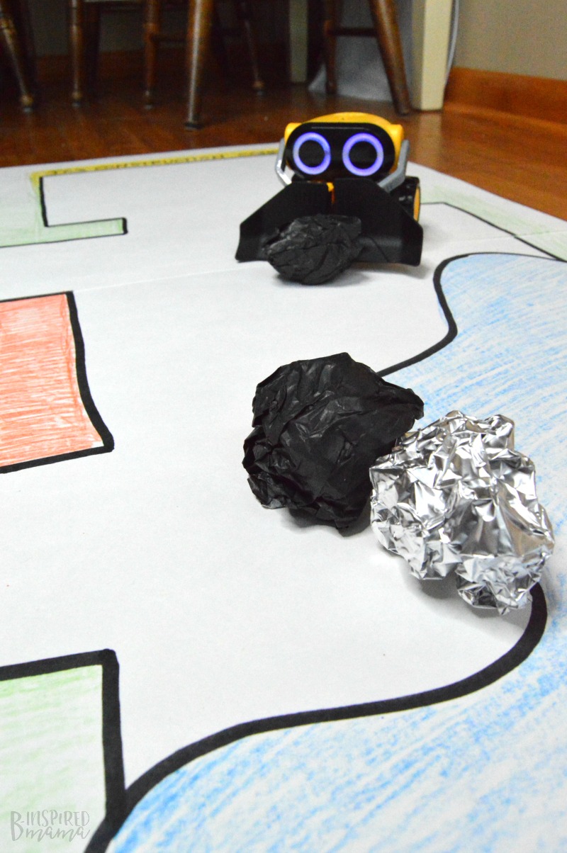 Playing with WowWee's BotSquad on our Homemade Playmat - at B-Inspired Mama