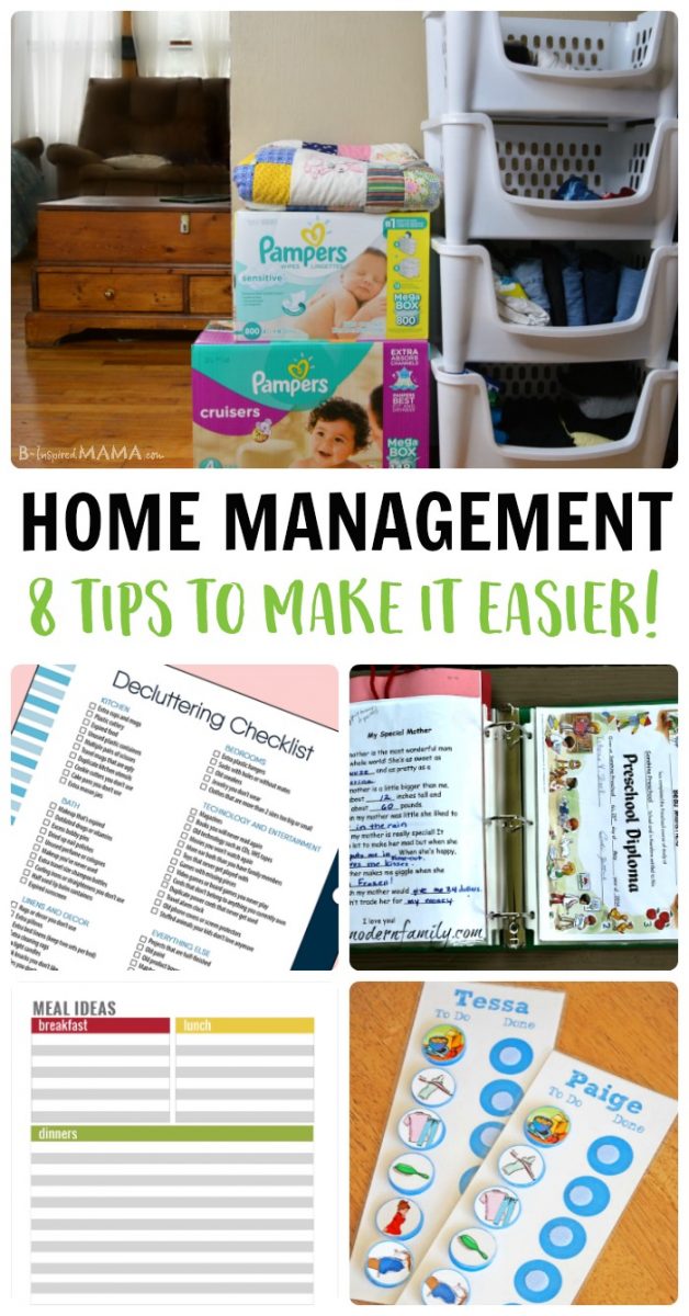 The BEST Home Management Tips for Busy Moms - at B-Inspired Mama