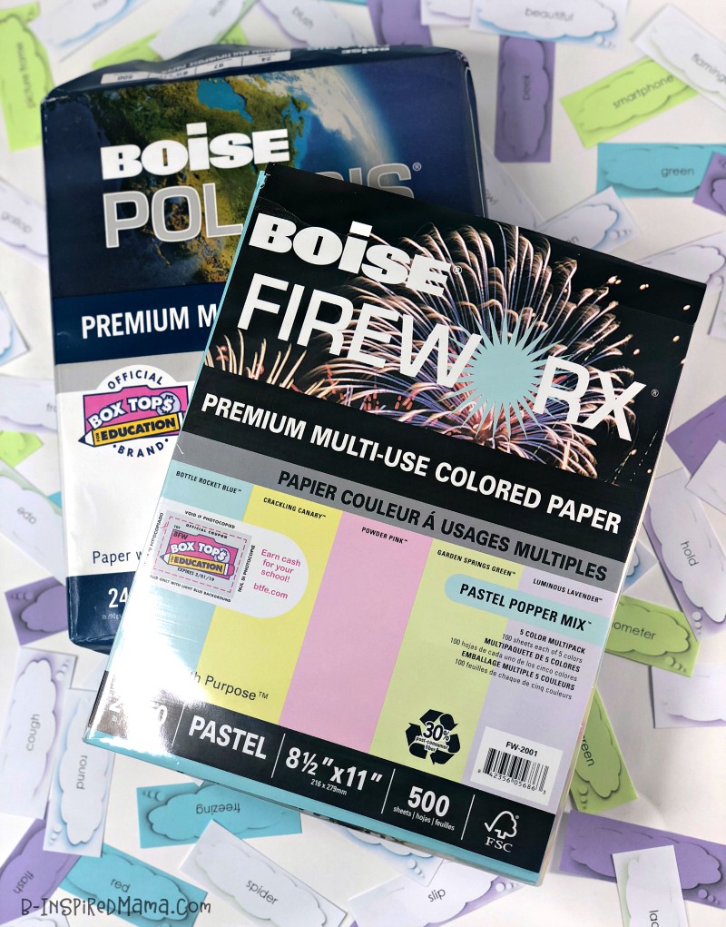 Use Quality Boise Paper to print your Noun, Verb, and Adverb Cards for Silly and Fun Kids Writing Prompts