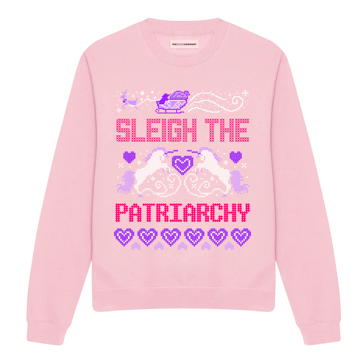 59. Sleigh the Patriarchy Ugly Christmas Sweatshirt