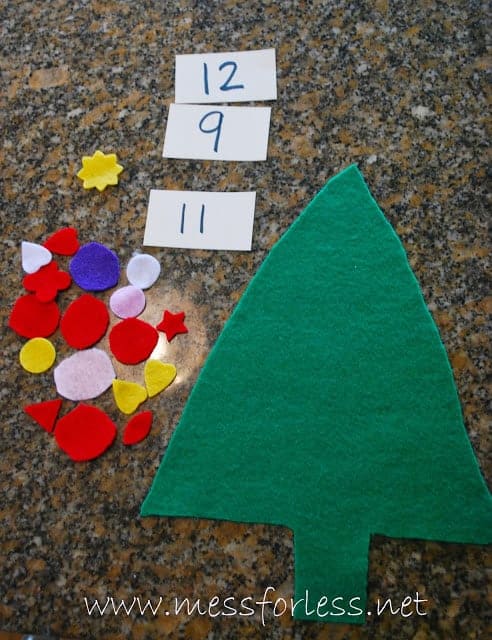 Christmas Tree Math Game
