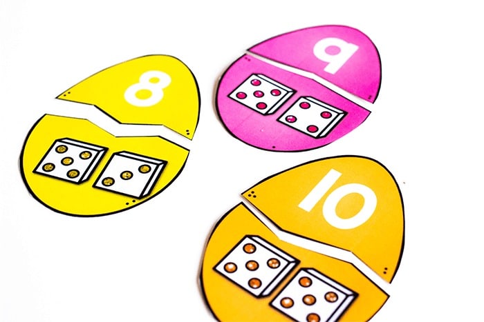 Simple Easter Egg Math Puzzles
