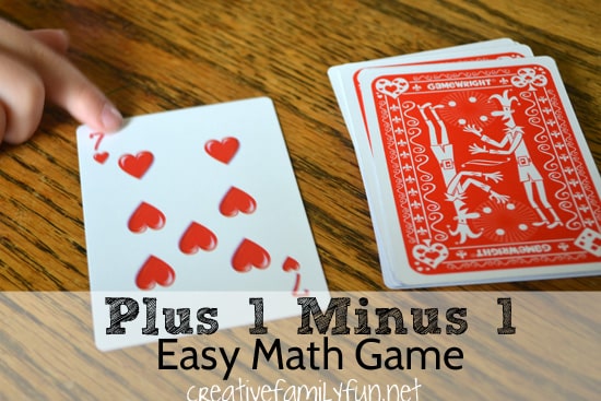Plus 1, Minus 1 Math Card Game