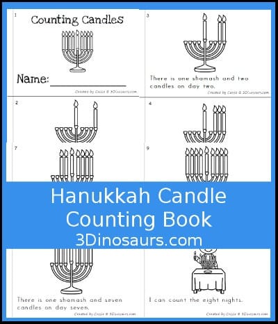 Hanukkah Candle Counting Book