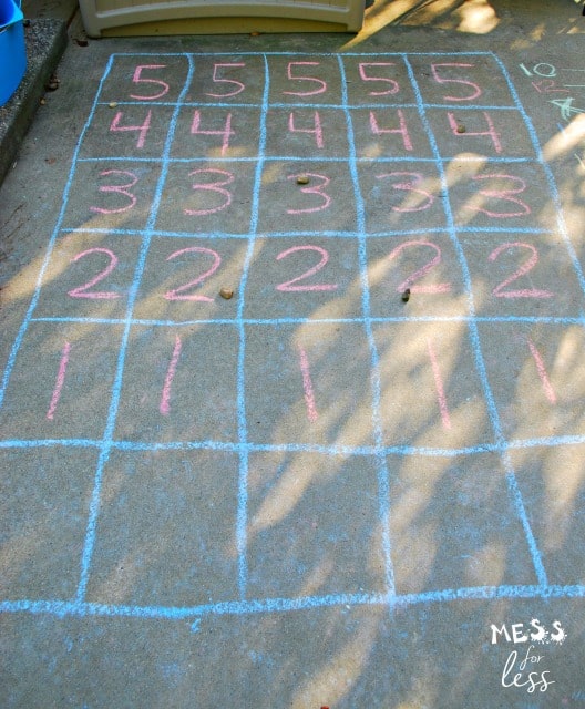 Outdoor Math & Movement Game