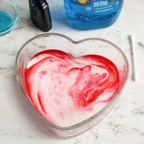 Magic Milk Valentine's Day Science Experiment