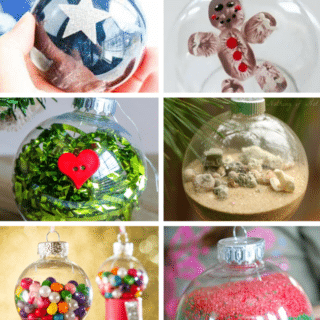 45 Cute Clear Ornament Craft Ideas Easy Enough for Kids!